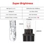 Weihong 10 pièces lampe de support de lampe en verre W2W T5 12V 2W lampe de signalisation incandescente lampe de voiture halogèn