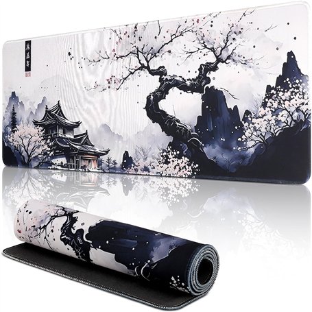 Mis.Moon Tapis de souris blanc japonais