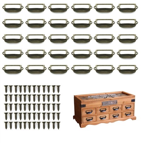 mongtsamz Cadre Étiquette Porte Etiquettes Métal - Peut être Utilisé Comme Poignée