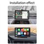Autoradio portable HD de 9 pouces avec Apple CarPlay et Android Auto, écran tactile, navigation GPS, transmetteur FM, Bluetooth,