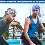 Ensemble de 3 Bandana Homme – Bandana Homme Casquette Cyclisme Velo randonnée Bandana Pirate sous Casque Velo Tissu aéré pour Na