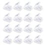 Doutop Lot de 20 Cases Boîte de Rangement pour Carte Mémoire SD MMC Micro SD TF Cartes Plastique Transparent Etui de Rangement S