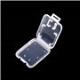 Doutop Lot de 20 Cases Boîte de Rangement pour Carte Mémoire SD MMC Micro SD TF Cartes Plastique Transparent Etui de Rangement S
