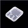 Doutop Lot de 20 Cases Boîte de Rangement pour Carte Mémoire SD MMC Micro SD TF Cartes Plastique Transparent Etui de Rangement S