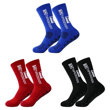 YOYEAH 3 Paires Grip Socks Soccer - Chaussettes de Football antidérapantes pour Hommes. Idéales pour Le Football