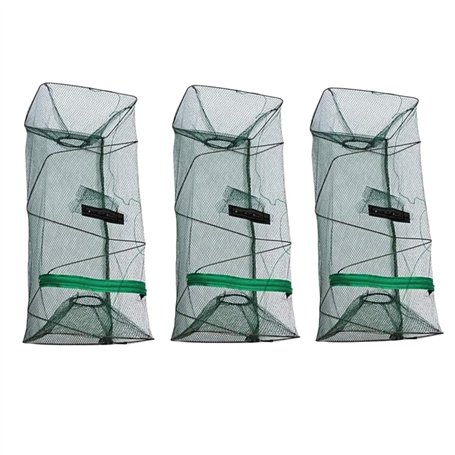 3PCS Piège à Poisson Pliable pour appâts de pêche Poisson Pliant Appât Piège À Poisson Écrevisse Poisson Homard Crabe Écrevisse
