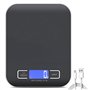 Balance de cuisine numérique - 10 kg/1 g - USB - Balance de cuisine numérique avec écran LED et fonction tare - Multifonction -