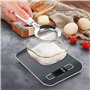 Balance de cuisine numérique - 10 kg/1 g - USB - Balance de cuisine numérique avec écran LED et fonction tare - Multifonction - 