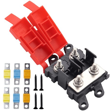 Porte-fusibles MIDI 2 voies 32 V avec 6 fusibles MIDI 30 A