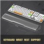 MAMBASNAKE Repose-poignet pour Full Size 100% Clavier – Wrist Rest – Premier Acrylique Transparent – Pieds en Caoutchouc Antidér