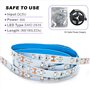 BAOMING UV Light LED Strip 3M USB Powered Black Light DC5V 12W Flexible Blacklight Strip Lights, Non Imperméable à l’eau, Décor 