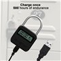 mizikuu Verrouillage de Temps, Smart Time Lock avec écran LCD Verrou de Synchronisation Cadenas de Sécurité Rechargeable USB Cad