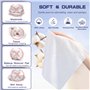 Lot de 100 serviettes jetables pour le visage, pour le lavage et le séchage, lingettes sèches en coton doux pour le lavage et le