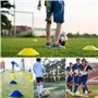 25 Plots de Marquage pour Football - Cônes d'Entraînement Multicolores avec Sac Filet | pour Slalom, Délimitation Terrain Exerci