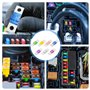 Aoreun Fusibles Midi, 14 Pièces Automobile Fusible 30/40/50/60/70/80/100Amp 32V Bolt-on Fusible Fusibles de Liaison à Courant Él