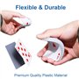 WUGAUWOR Jeu de Cartes en Plastique Imperméable, Jeux de Cartes à Jouer Plastique Professionnel, Cartes de Poker pour Jeux de Ca