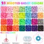 28 Couleurs 6700+ Pièce 6mm Perles Lettres