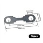 mizikuu 16 PCS Bande de Fusible Plat, 50A Alliage de Zinc Fusible de Voiture Fusibles à Lame en Bande Protéger la Sécurité du Ci