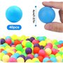 Udbrud 40 Pièces Balles de Tennis de Table, Balles de Ping-Pong Colorées, 40 mm Balles Tennis Table Qualité Supérieure Balles de