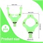 Udbrud Lot de 4 supports de canne à pêche avec clips magnétiques magiques - Support magnétique - Tête de canne à pêche - Réglage