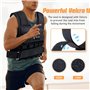 5BILLION FITNESS Gilet lesté 1kg-20 Kg Réglable Gilet Poids Unisexe Poids en fer Musculation pour Poids Entrainement Musculation