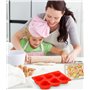 6 Compartiments Moule Savon Coeur Pour le Gâteau de la Saint-Valentin Pudding à la Gelée S