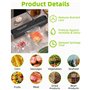 Nuxory Machine sous vide alimentaire, mini machine à souder sous vide avec Mode Sec et Humide, scelleuse sous vide électrique Av