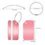Lot de 10 Étiquettes de Bagage pour Valises en Aluminium Étiquettes Valise en Métal Étiquettes de Voyage Luggage Tag Étiquettes 