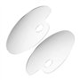 2Pcs Palette de Peinture Acrylique Transparente