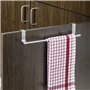 2 Pièces Porte Serviette de Porte Barre Torchon Cuisine Acier Inoxydable Porte Serviettes à Suspendre sans Perçage pour Salle de