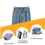 Baxcdyswe Lot de 20 Cintre Pantalon, 30cm Ceintre pour Pantalon Metal Avec Deux Antidérapante Réglables Clips, Cintre Pinces Cin