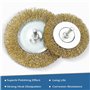 Fousenuk Lot de 7 Brosses Métalliques, Brosse Metallique pour Perceuse Queue de 6 mm, Meuleuse pour Visseuse Perceuse à Nettoyer