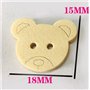 Boutons Ours,100 Boutons en Bois Boutons BéBé pour Tricoter Boutons Fantaisie pour vêtements De BéBé Boutons De Cardigan pour En