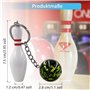 12 pc mini bowling Mitgebsel Pendentif Porte-clés Bowling Pins Porte-clés Bowling clés pour amis Enfants Fam
