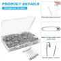 1000Pcs Épingle a Nourrice 30mm Mini Trombone de Sécurité,Métal Épingles de Marquage pour l'Artisanat de Vêtements et de Bricola