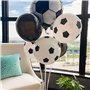 SZCXDKJ Lot de 15 ballons de football, 30,5 cm, noir et blanc, ballons d'anniversaire pour fête sur le thème du sport