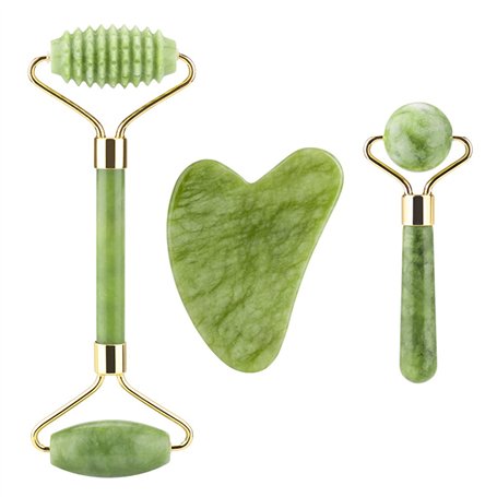 Lamkrtlp Jade Roller Visage et Gua Sha Masseur
