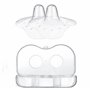 Lot de 2 protège-tétons pour allaitement avec étui de rangement stérilisable sans BPA – Triangle Shields en silicone ultra fin p