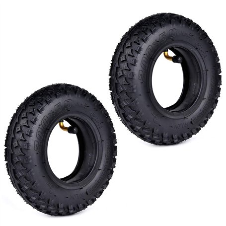2 jeux de 200 x 50 (8 "x 2") Pneu et chambre à air Remplacement pour Dirt Scooter Knobby Pro RDS Dune Buggy Pneumatique