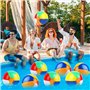 LWMTT 10 Pièces Ballons de Plage, Ballon Gonflable Piscine, Ballon de Plage Gonflable pour Enfants Adultes Ballon Piscine pour F