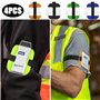 TRKETK 4 Pièces Porte-Badge D'identification, Supports de Badge de Bras de Sécurité ID Brassard pour Carte D’identité Badge de S