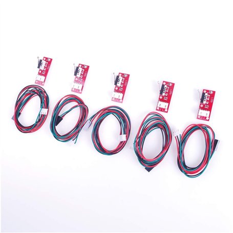 ANGEEK Lot de 5 interrupteurs mécaniques avec indicateur LED et câble pour Makerbot Prusa Mendel RepRap Mega 2560 1280 CNC Ardui