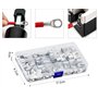 MUSEDAY Lot de 80 cosses de câble électriques en cuivre étamé SC - Assortiment de connecteurs électriques pour cosses de câble -
