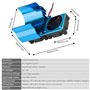 Dissipateur de Chaleur de Ventilateur de Refroidissement de Moteur 540/550 pour 1/10 Voiture électrique RC(Bleu)