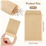 Sachet Kraft 6 x 10 cm Sachet Papier Petit Sachet Kraft 300pcs pour stocker herbes graines petits objets bonbon