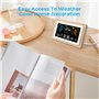 Station Meteo Interieur Exterieur Sans Fil, Station Météo Sans Fil, Station Meteo Sans Fil avec Capteur Etérieur, Thermomètre Hy