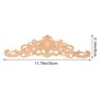 Décoratifs en Bois Longs sculptés Onlay Applique Meubles Coins Ornement Home Door Bed Decor (30 x 8 cm)