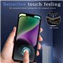 AKLPP 2 Pièces Verre Trempé Anti-Espion pour iPhone 14 Plus avec 2 Pièces Protection d'Objectif de Caméra, 9H Film Protection Éc
