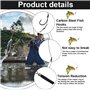 QINERSAW 18 PCS Hameçon de Pêche 19 * 10mm 16 * 7mm 14 * 7mm Bas de Ligne Carpe Montage Carpe sans Ardillon Hameçon Pêche à Carp