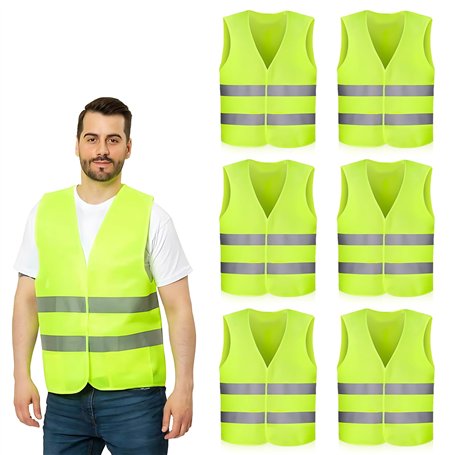 ROTKUSZ 6 Pièces Gilet Haute Visibilité